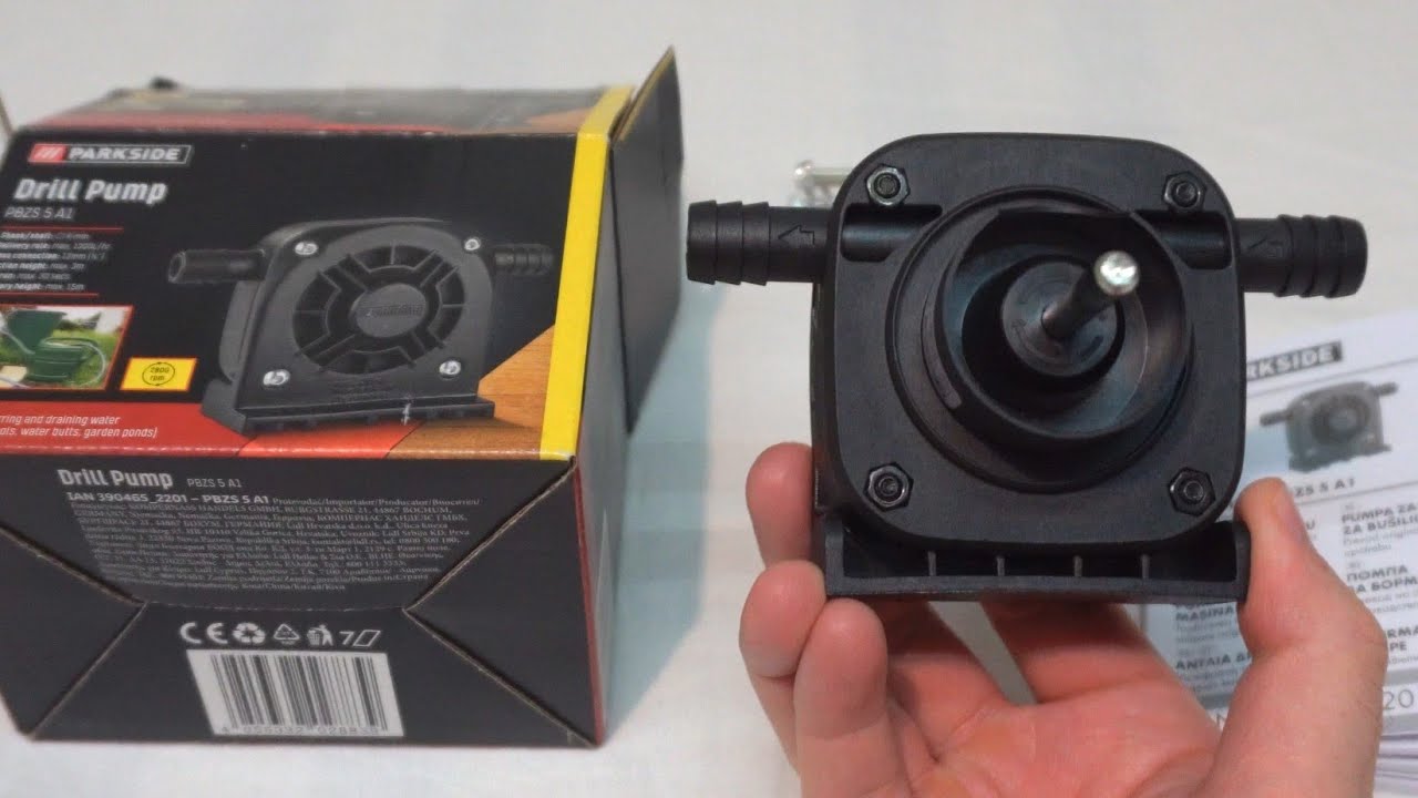 Parkside Drill Pump PBZS 5 A1, from Lidl (Unboxing, Taken apart, Test)