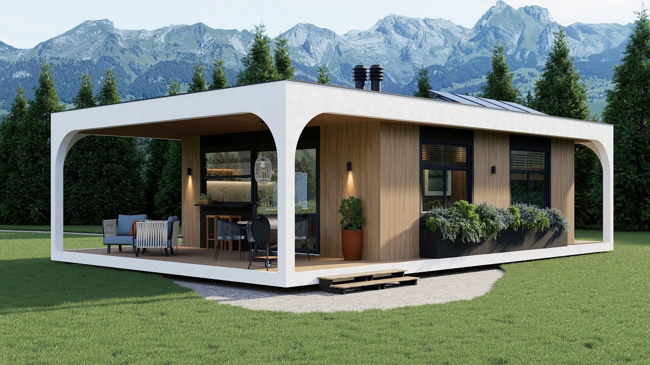 Mały i Nowoczesny Dom o Powierzchni 52 m&sup2; | 6,50 x 8,00 m