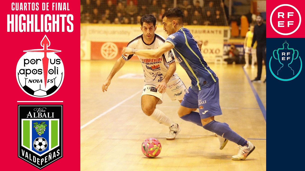𝐑𝐄𝐒𝐔𝐌𝐄𝐍 | #CopadelRey Noia Portus Apostoli 3 (4)-3 (5) Viña Albali Valdepeñas | Cuartos de final