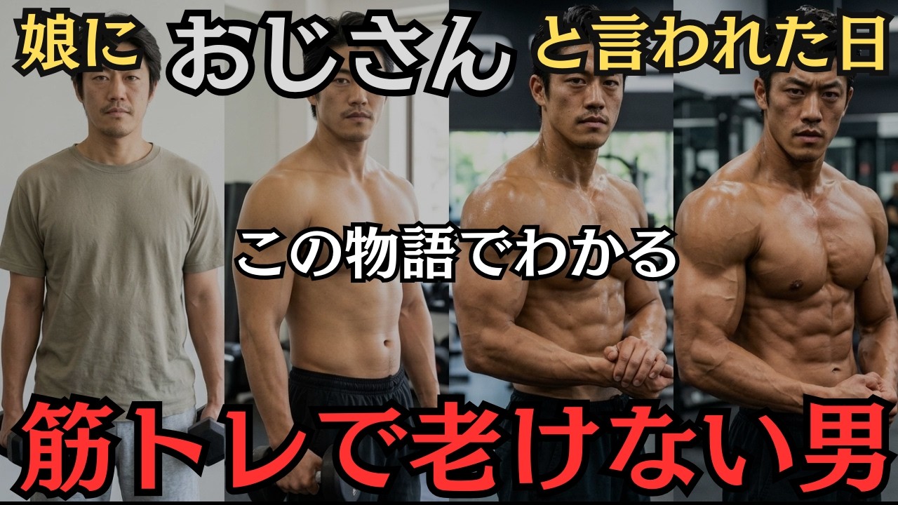 【筋トレモチベアップ物語】娘の「老けたね」で終わるか、這い上がるか。筋トレで一生老けない男の決定的ルール