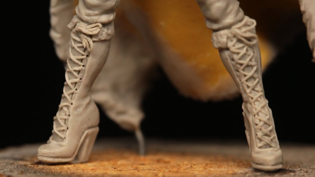 Clay Sculpting Process - Boots 54mm scale