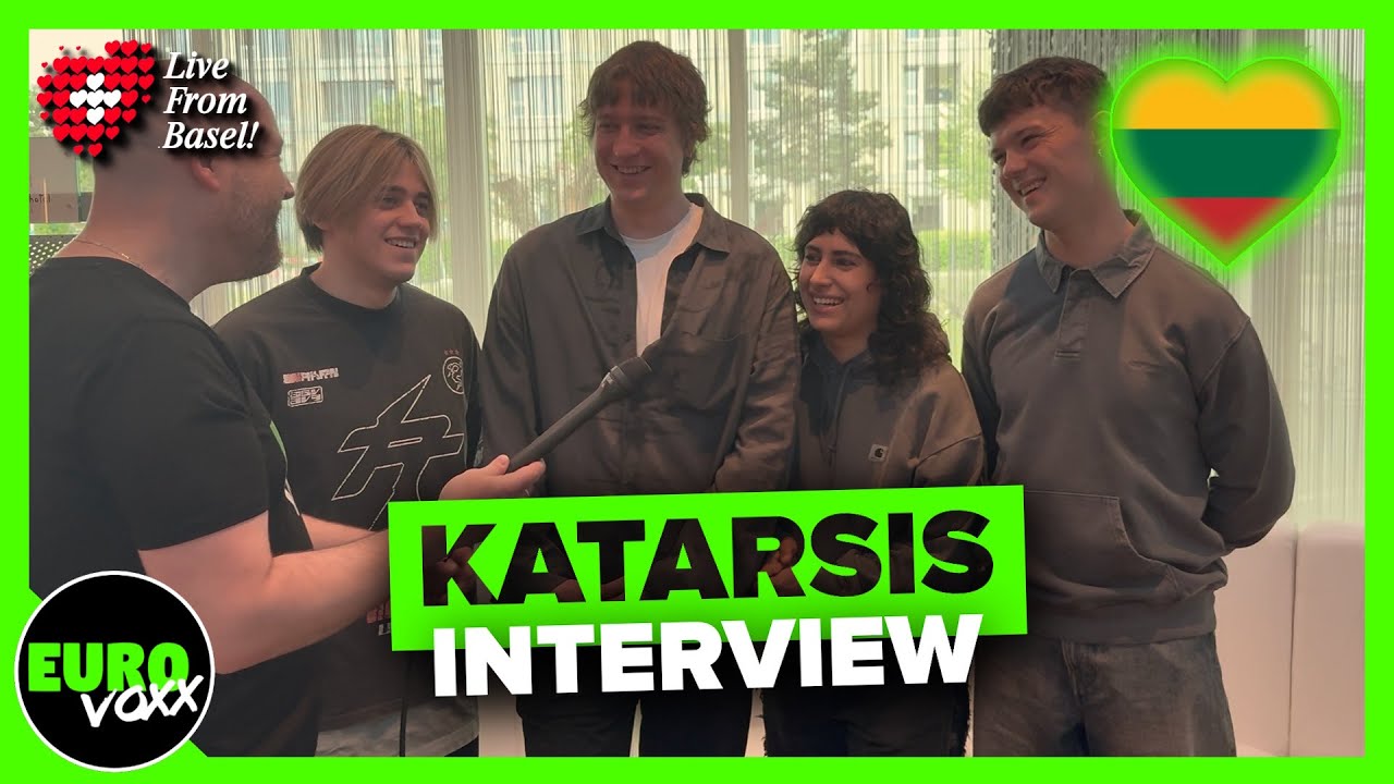 🇱🇹 CATARSIS - YOUR EYES (ИНТЕРВЬЮ) // Литва, Евровидение 2025 // Прямой эфир из Базеля 🇨🇭