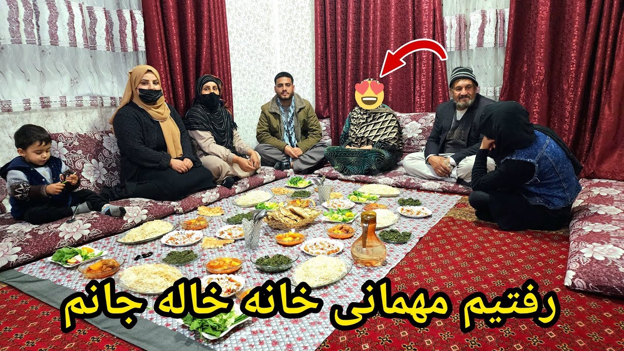 همگی فامیل ها امشب مهمان خاله جانم شدیم اما چرا بعضی ها در روی تصویر نامدن 