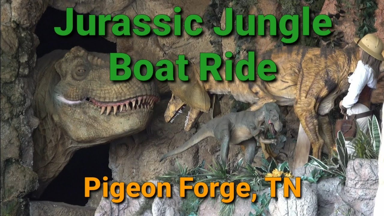 [4K] Jurassic Jungle Boat Ride - Pigeon Forge, TN