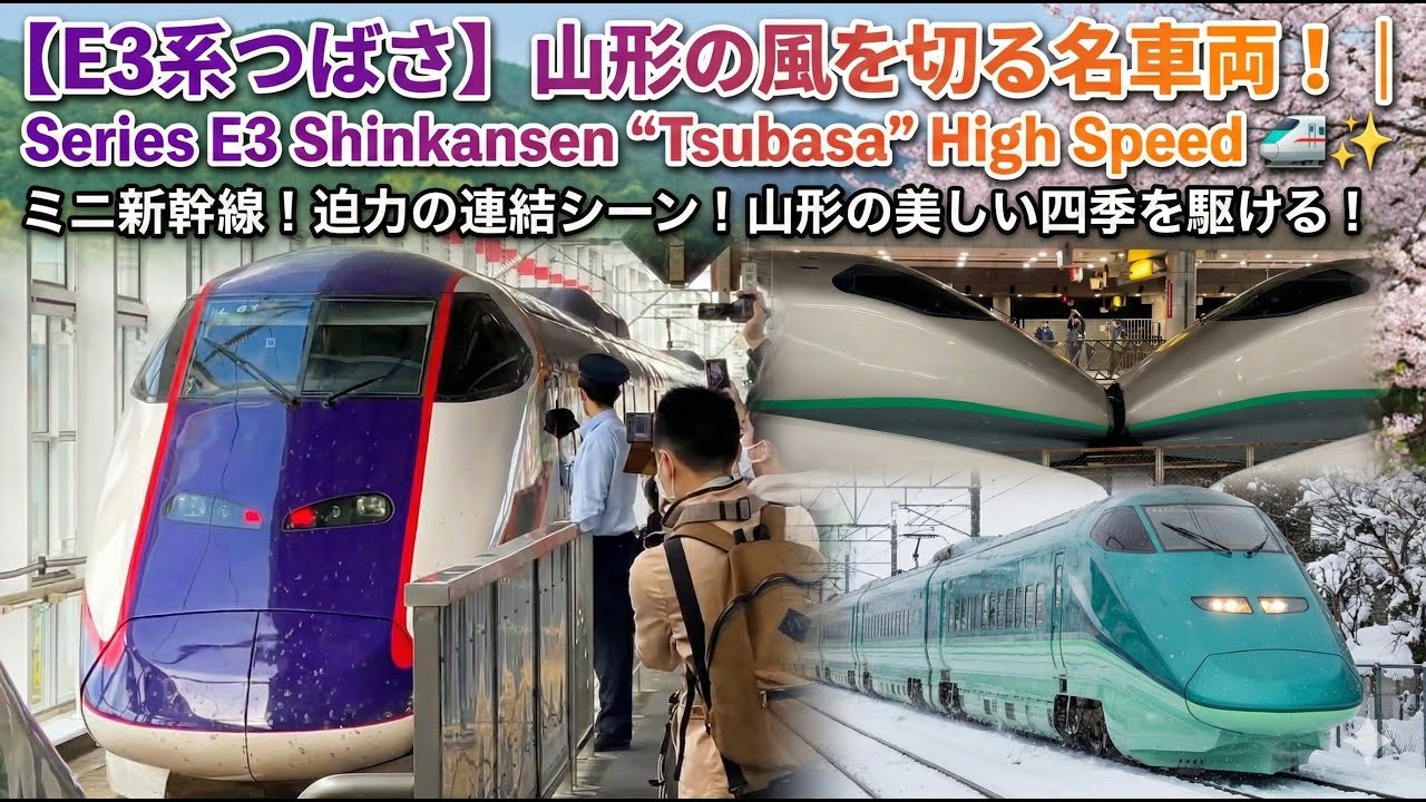 【E3系つばさ】山形の風を切る名車両！ | Series E3 Shinkansen 