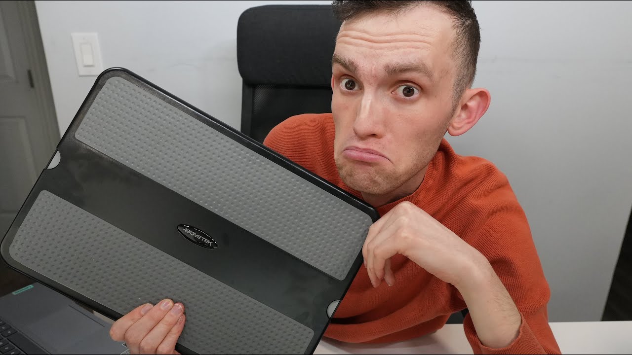 AboveTEK Portable Laptop Lap Desk w/ Retractable Left/Right Mouse Pad Review