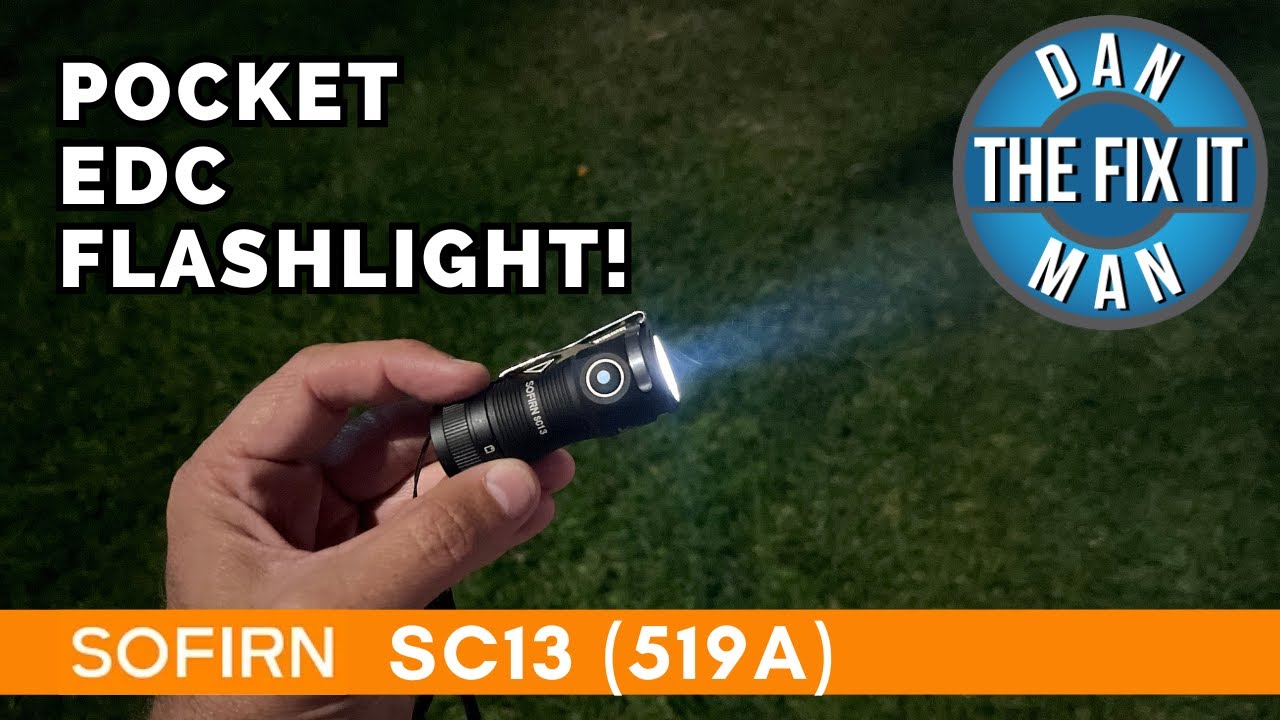 New! Sofirn SC13 519A - Powerful Mini EDC Flashlight, 1100 Lumens 5000k  Everyday Carry Light!