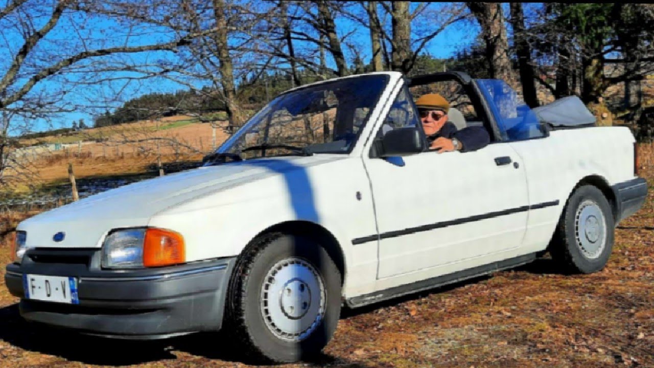 Ford Escort cabriolet Ghia 🙂 ballade en youngtimer