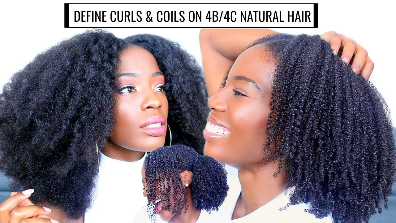 Define Curls & Coils on 4b/4c Natural Hair + Nighttime routine⎢Boucles sur cheveux 4b/4c !