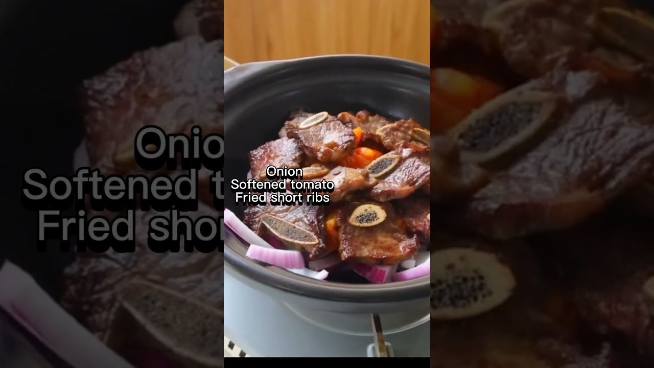 Braised beef short ribs