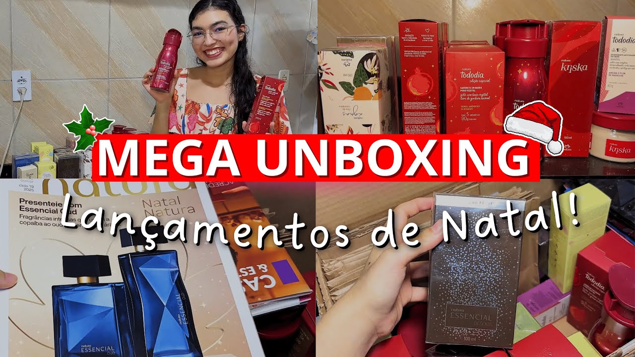 MEGA ABERTURA DE CAIXA NATURA CICLO 18 - LANÇAMENTOS DE NATAL MAIS ESPERADOS! 🎄✨