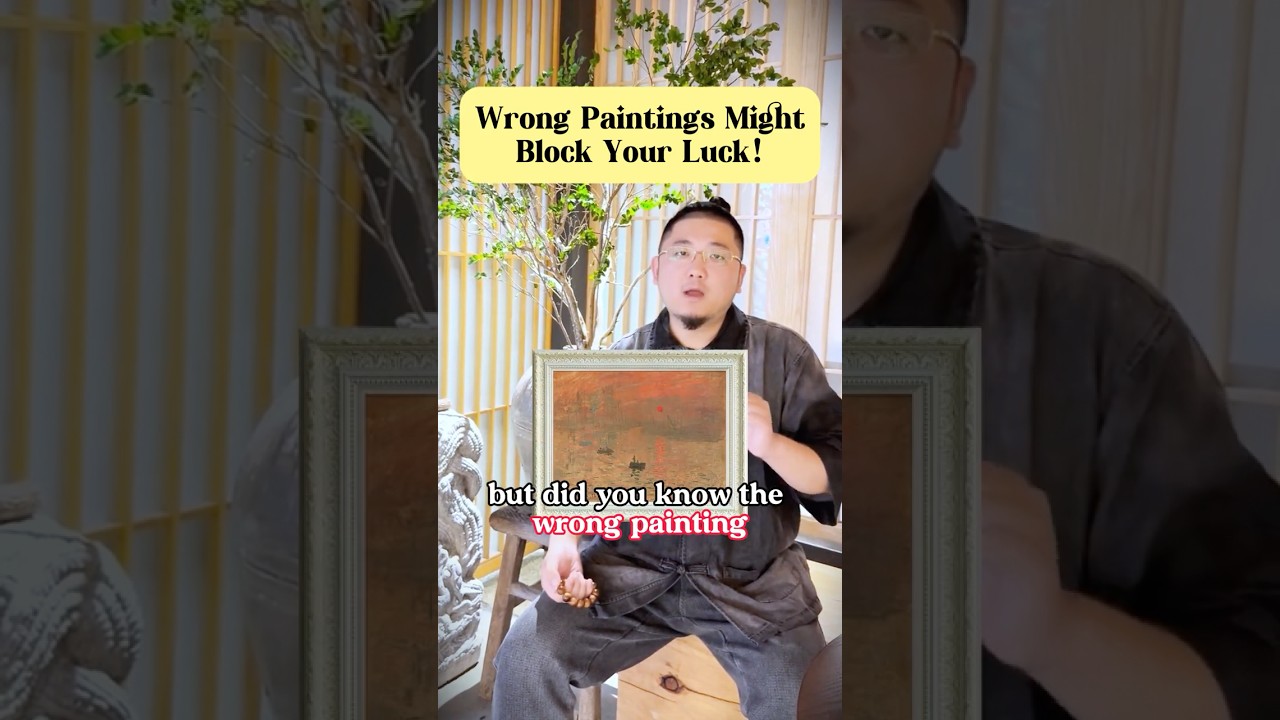 Is your artwork BLOCKING your luck❓#fengshui #energy #lucky #home #homedecor #art #painting