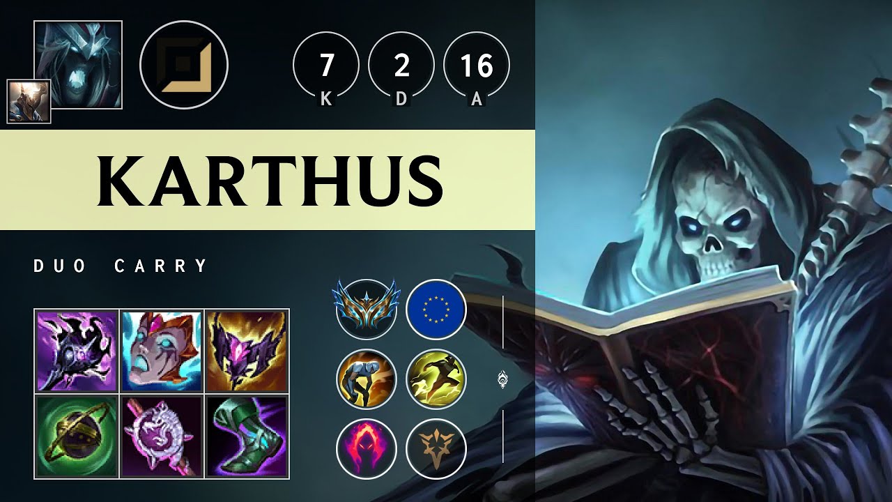 Karthus Carry vs Xayah - EUW Challenger Patch 25.07
