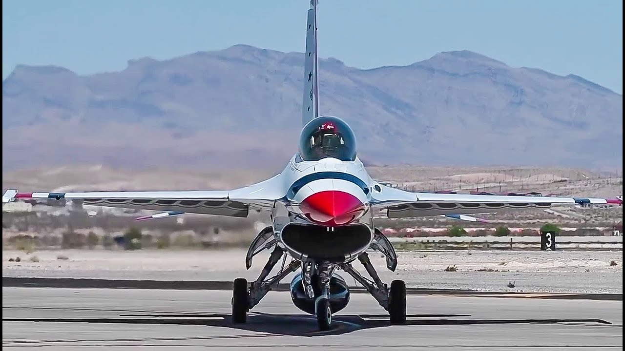 Air Force Thunderbirds Maintainers -  first-ever local conversion of an F-16 Fighting Falcon