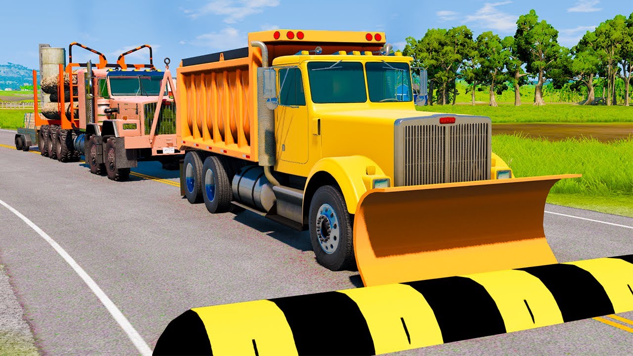 Trucks and Cars vs Speed Bumps SPECIAL #13 | BeamNG Drive - Long Video | BeamNG AMG