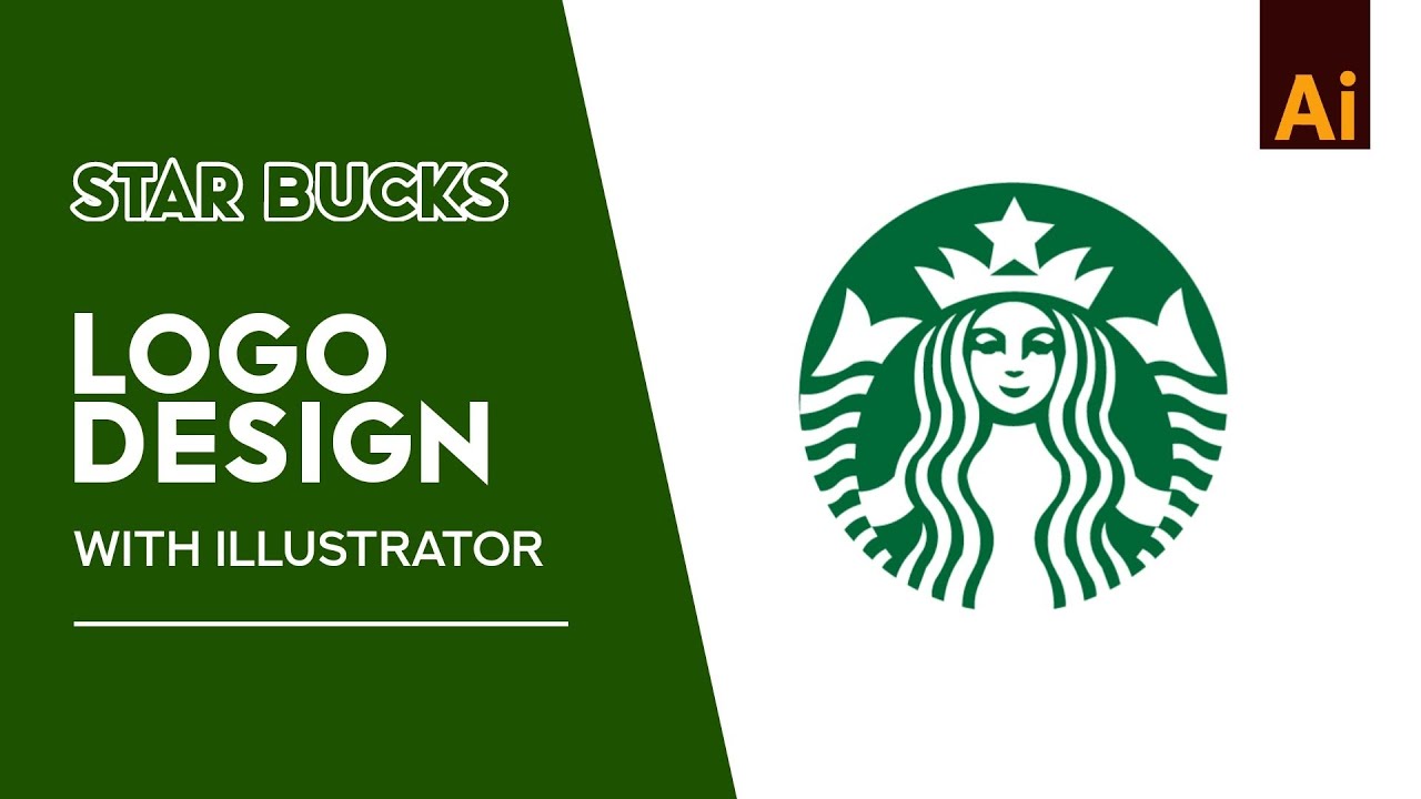 Adobe Illustrator Tutorial: Create a Starbucks Vector Art (HD) - 2021