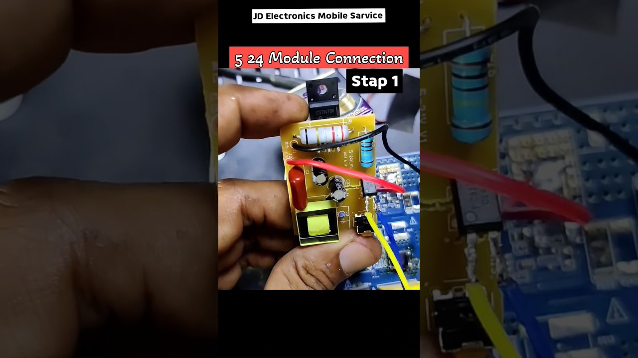 5 24 Module connection LED TV supply Ripering #shorts #shortsvideo #shortsfeed