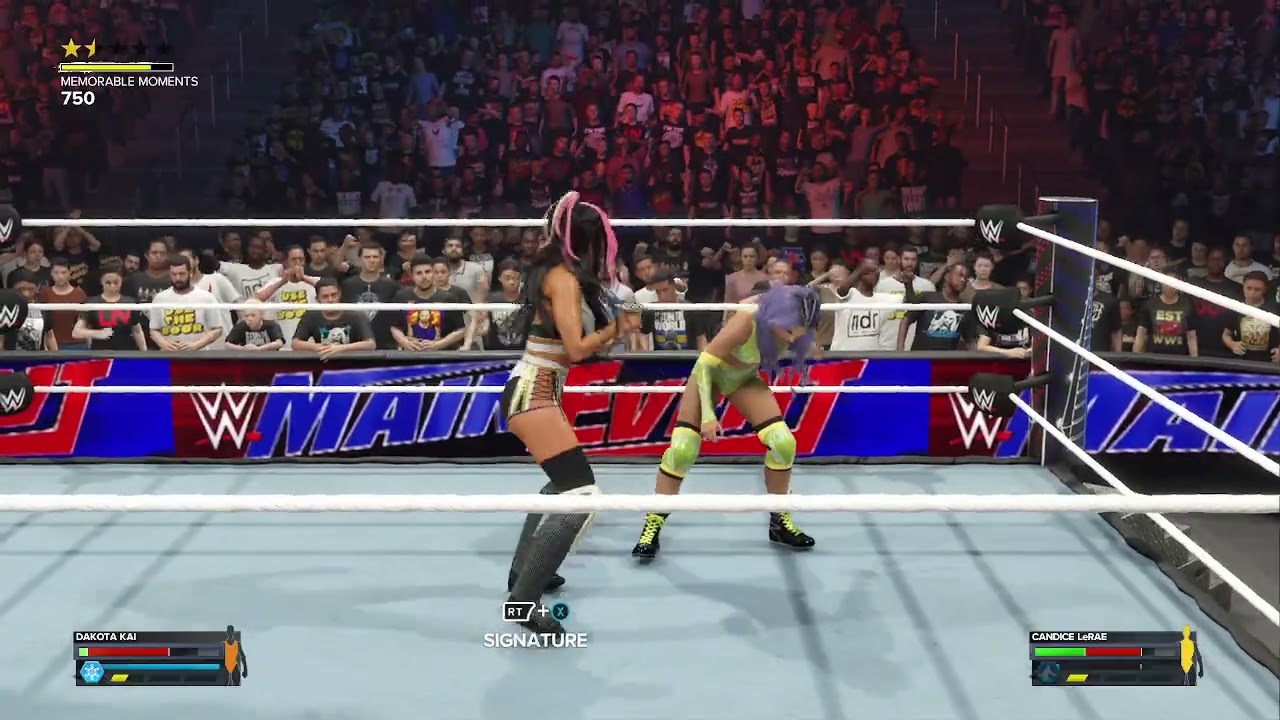 WWE 2K24 Дакота Кай против Кэндис Лерае