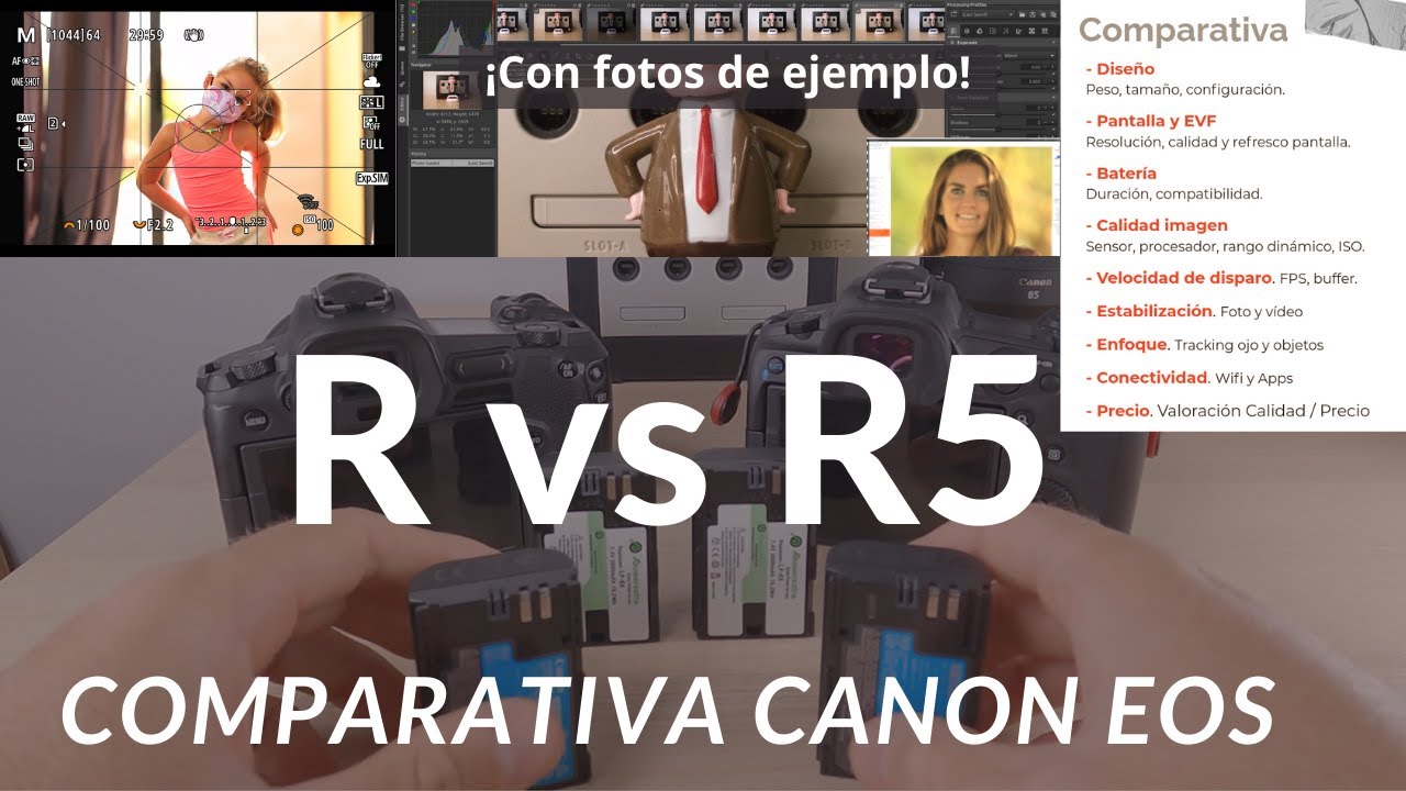 Canon EOS R vs Canon EOS R5 - Comparativa de uso real, completa en Español