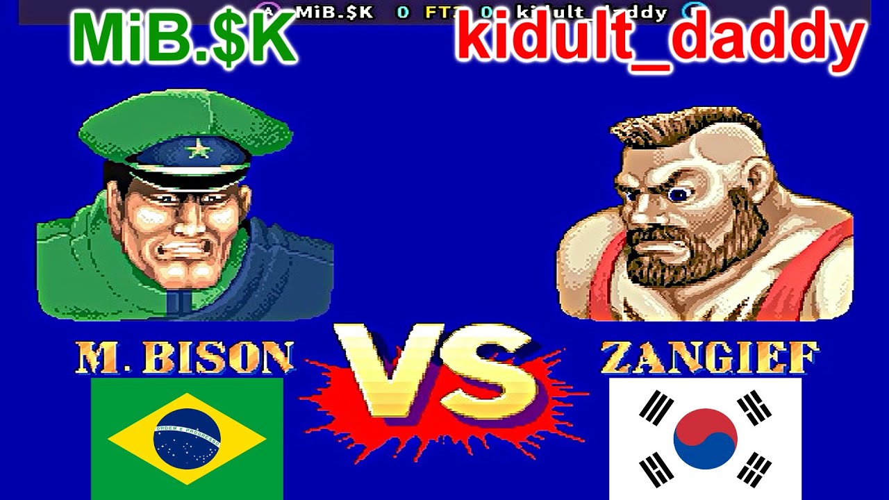 Street Fighter II': Champion Edition - MiB.$K vs kidult_daddy