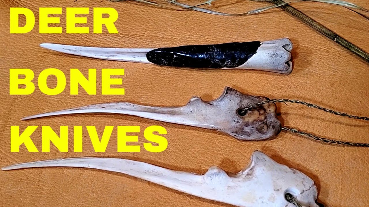 Сделайте нож из оленьей кости