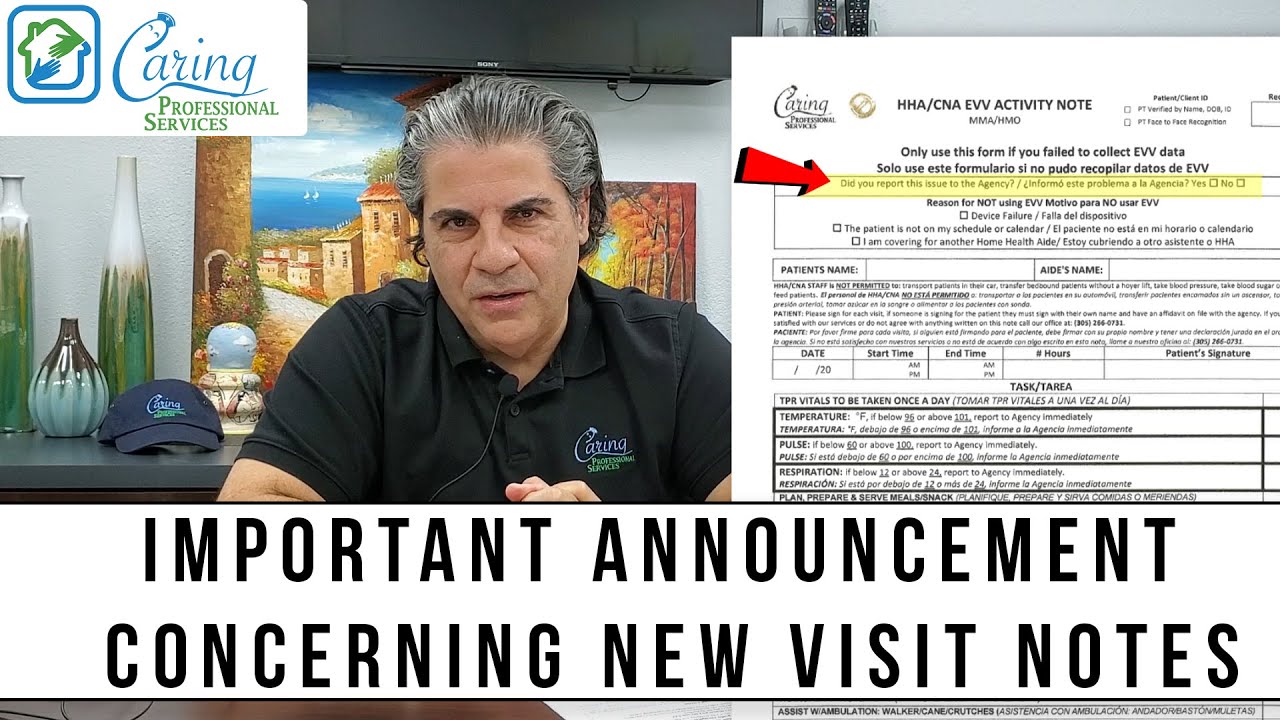 New Visit Note Announcement