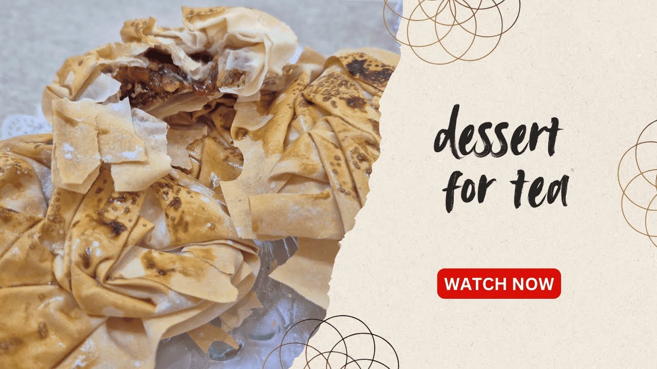 Crispy Filo Pastry with Plums & Walnuts | Dessert for Tea