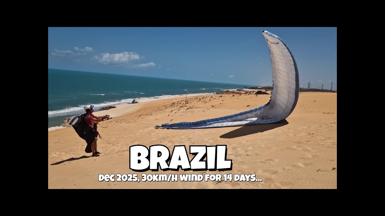 Brazil, decembre 2025, 14 jours de 30km/h de vent d'est