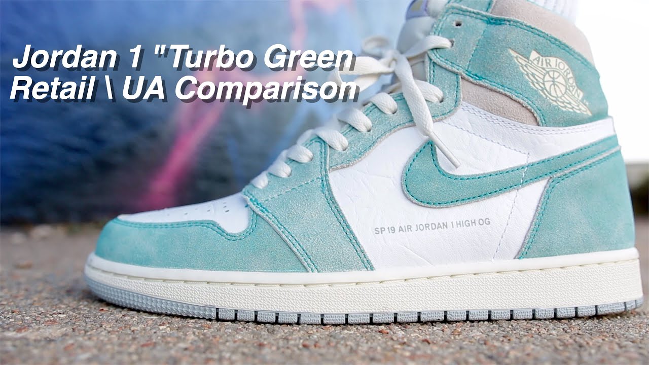 Jordan 1 «Turbo Green»: розничная продажа против подделки