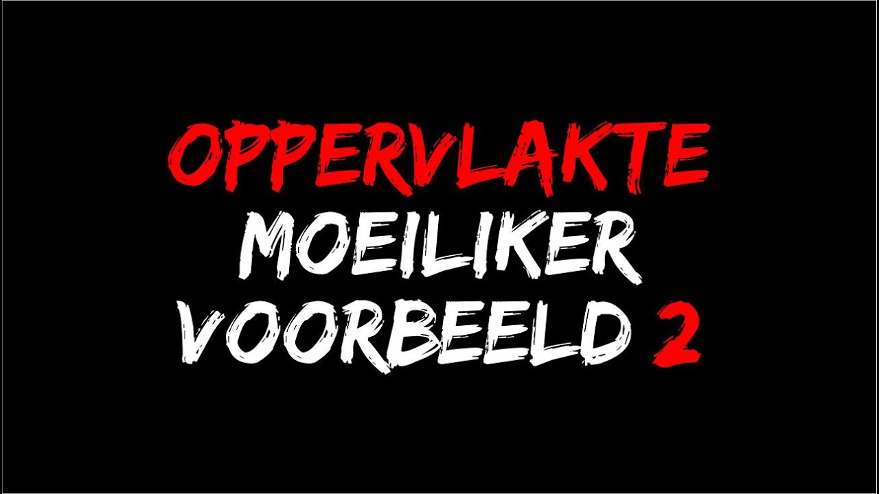 Oppervlakte - Moeilike Voorbeeld 2