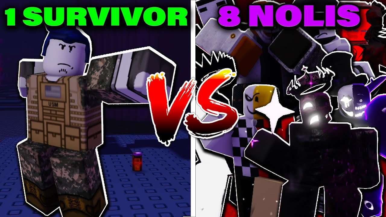 8 NOLIS vs 1 SURVIVOR is CRAZY.. (Forsaken Private Servers)