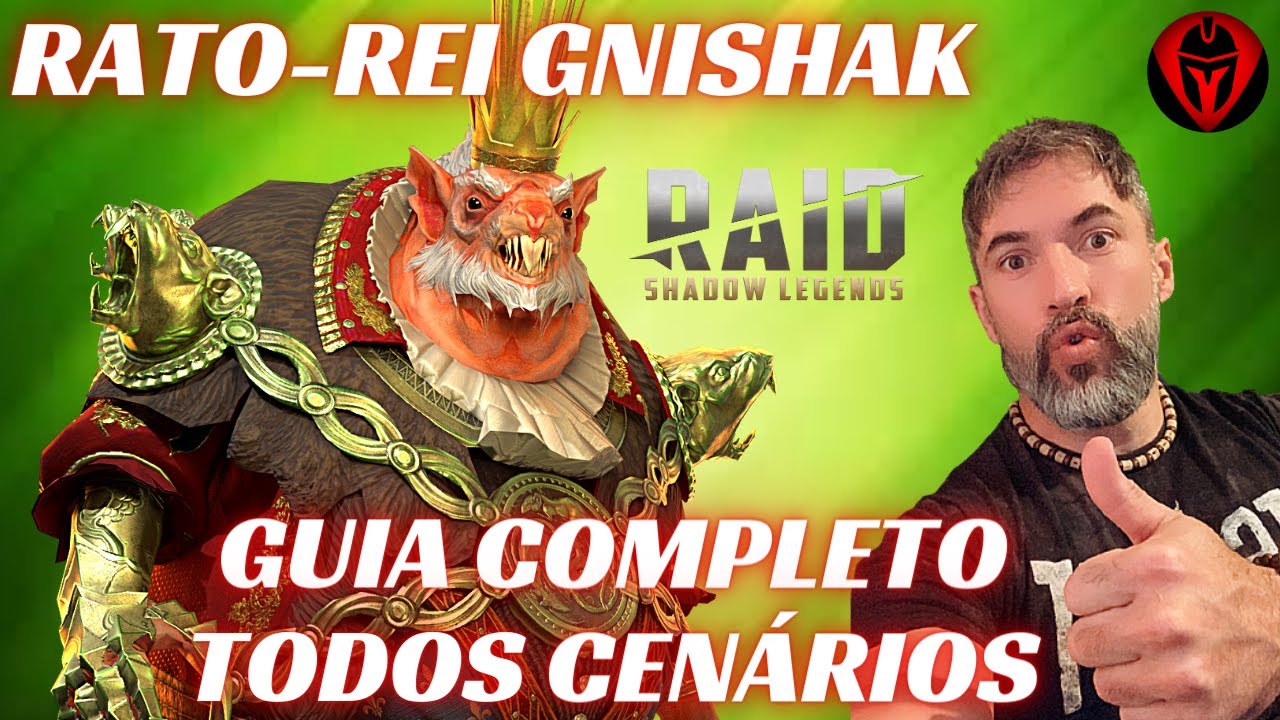 RATO-REI GNISHAK GUIA COMPLETO PARA TODOS CENÁRIOS | RAID: SHADOW LEGENDS