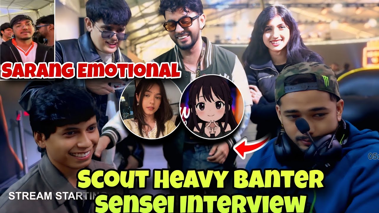 Scout Heavy Banter Sensei Interview 😂 Scout Troll Sensei Sheek Kiwi Sister 😂 Sarang Emotional 😢