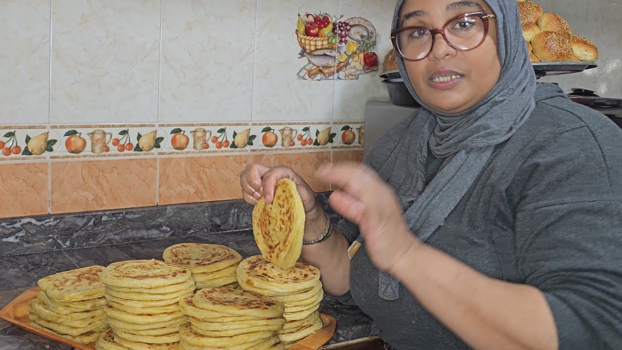 مسمن العيد هشيش ومورق بالزبدة سبيسيال بدون زيت بجميع تفاصيل واسرا للمبتدئات وتمن البيع 