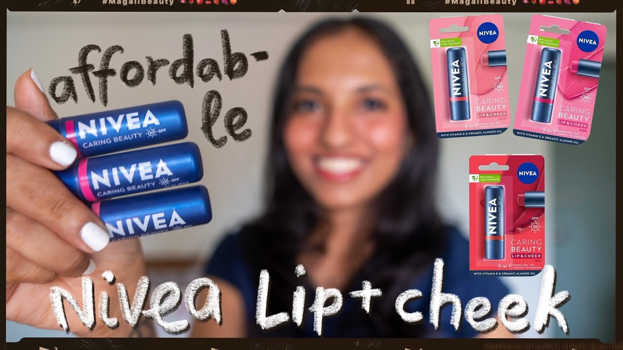lip + cheek balms that are almost perfect 🤭 (new nivea 2025) - affordable, SPF, brown skin friendly