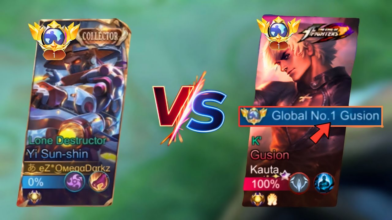 YI SUN-SHIN VS TOP GLOBAL 1 GUSION !! WHO WIN ? (last old yss video before revamp)