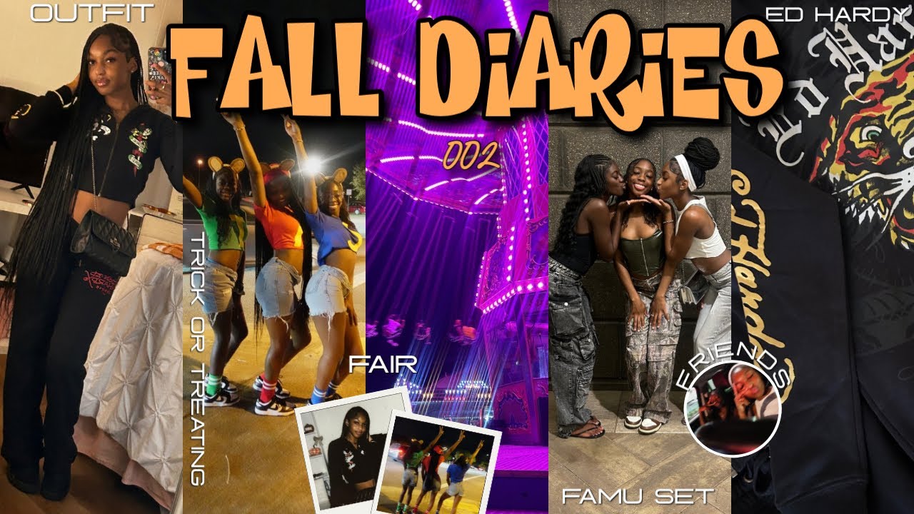 FALL DIARIES 002 🍂| halloween, friends, trick or treating, fair, coustme shopping, pics, + more!
