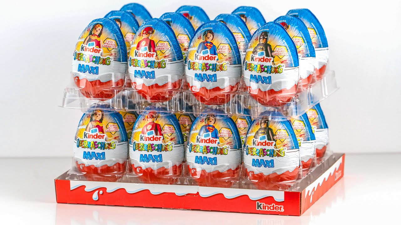 BIG Kinder Surprise Playmobil DC MAXI 2025 | Chocolate Egg Unboxing & Applaydu QR Codes!