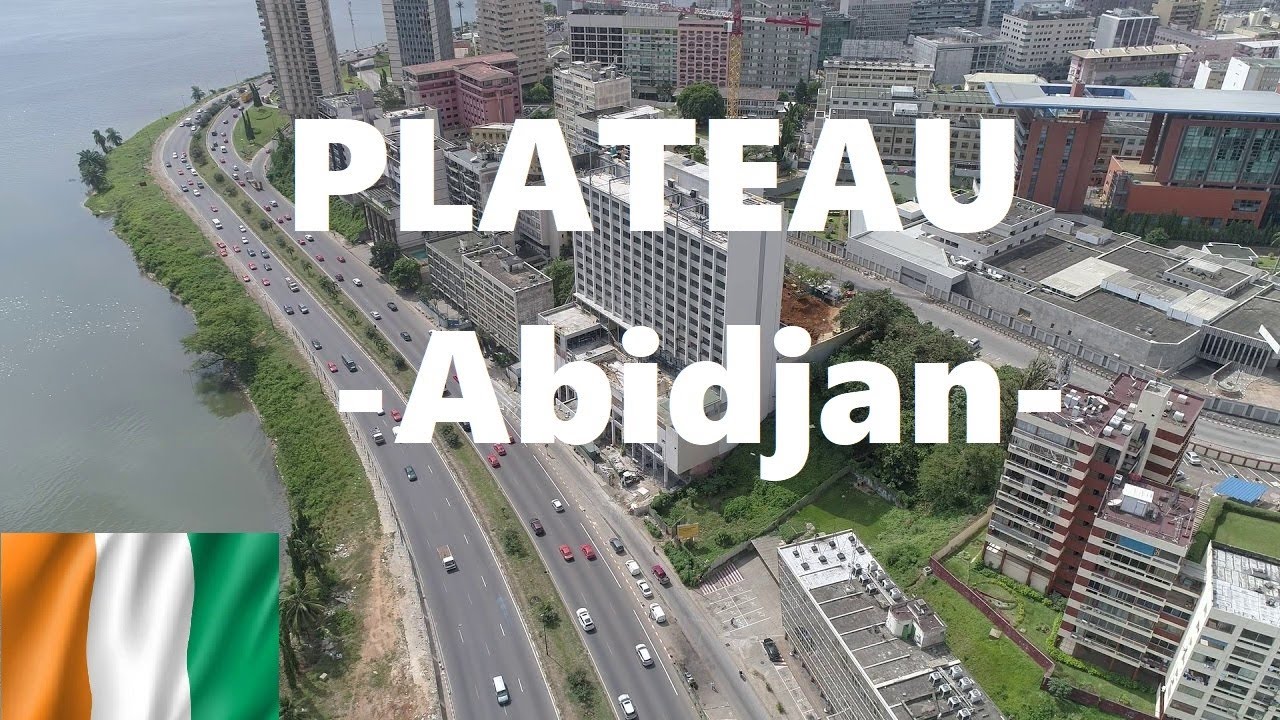 Driving Around Plateau, Downtown Abidjan, Ivory Coast - C&ocirc;te d'Ivoire. West Africa. Beautiful Town!