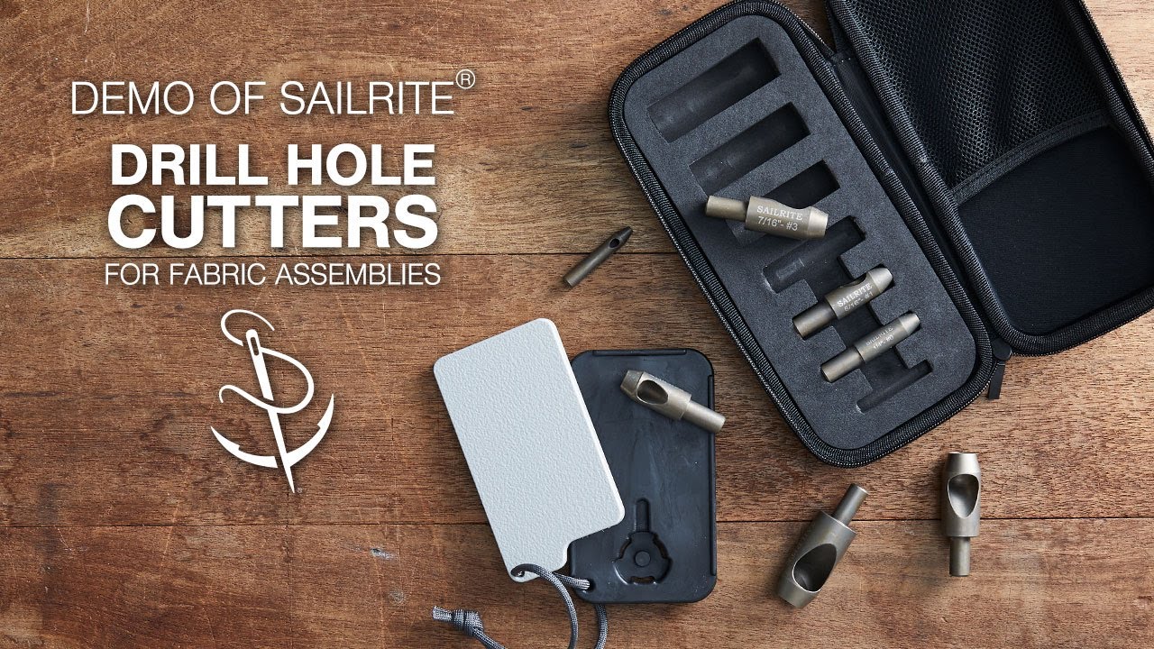 Demo of Sailrite® Drill Hole Cutters for Fabric Assemblies