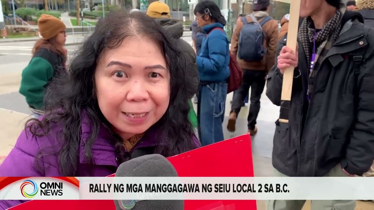 Rally ng skytrain&nbsp;cleaners sa B.C.&nbsp;| OMNI News Filipino