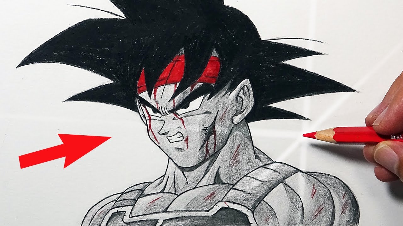 How To Draw BARDOCK - Goku's Dad! Drawing Tutorial For Beginners!