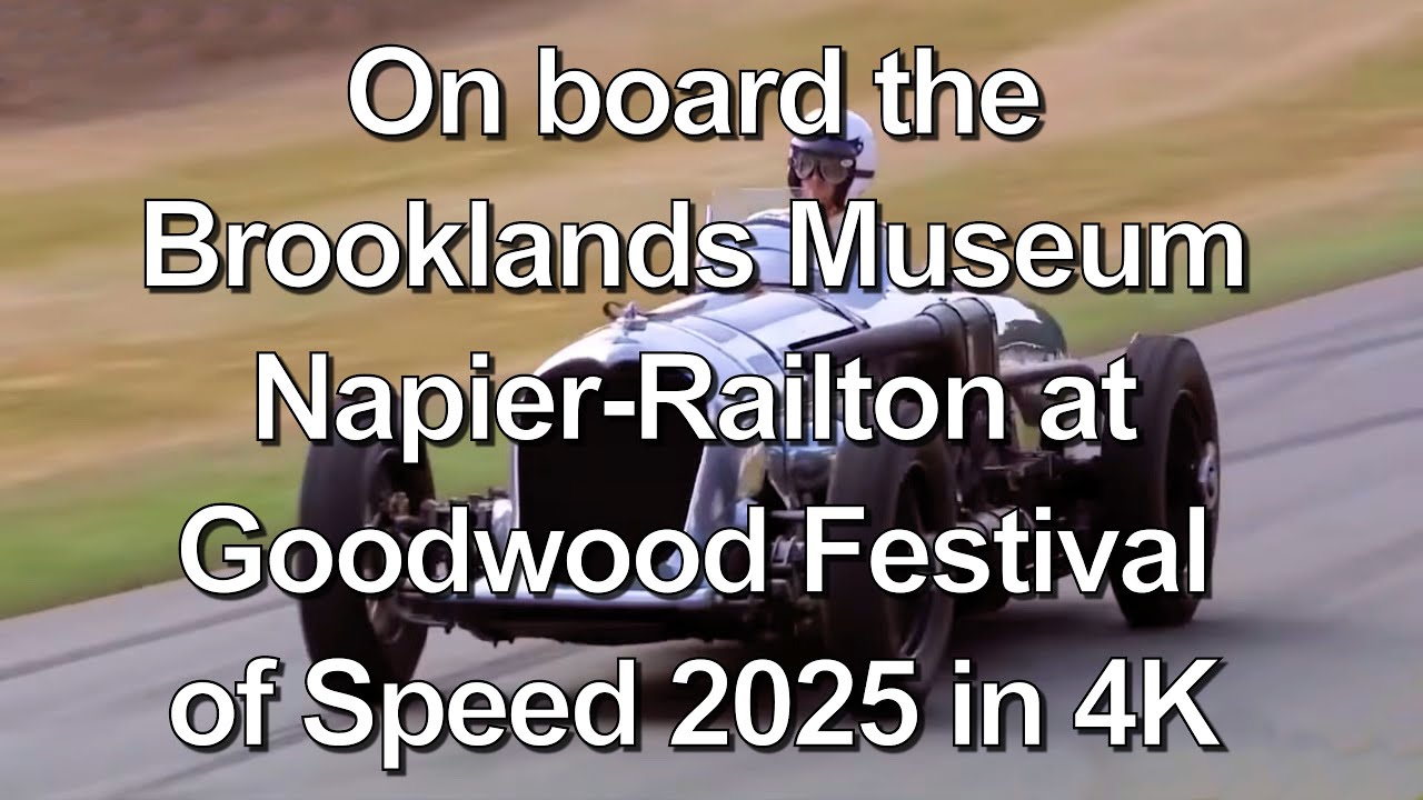 On board the Brooklands Museum Napier-Railton at Goodwood Festival of Speed 2025