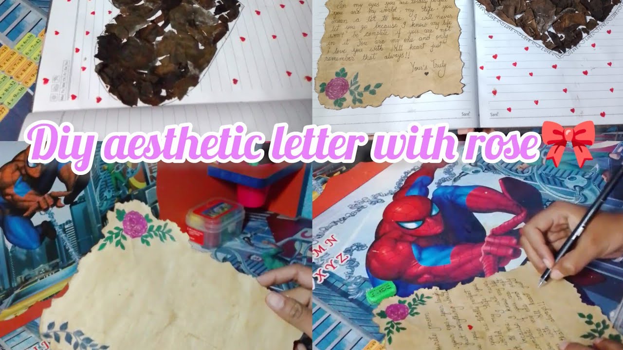Diy aesthetic vintage letter 💌 with also preserving old roses 🥀#youtube #diycrafts #vintageletter