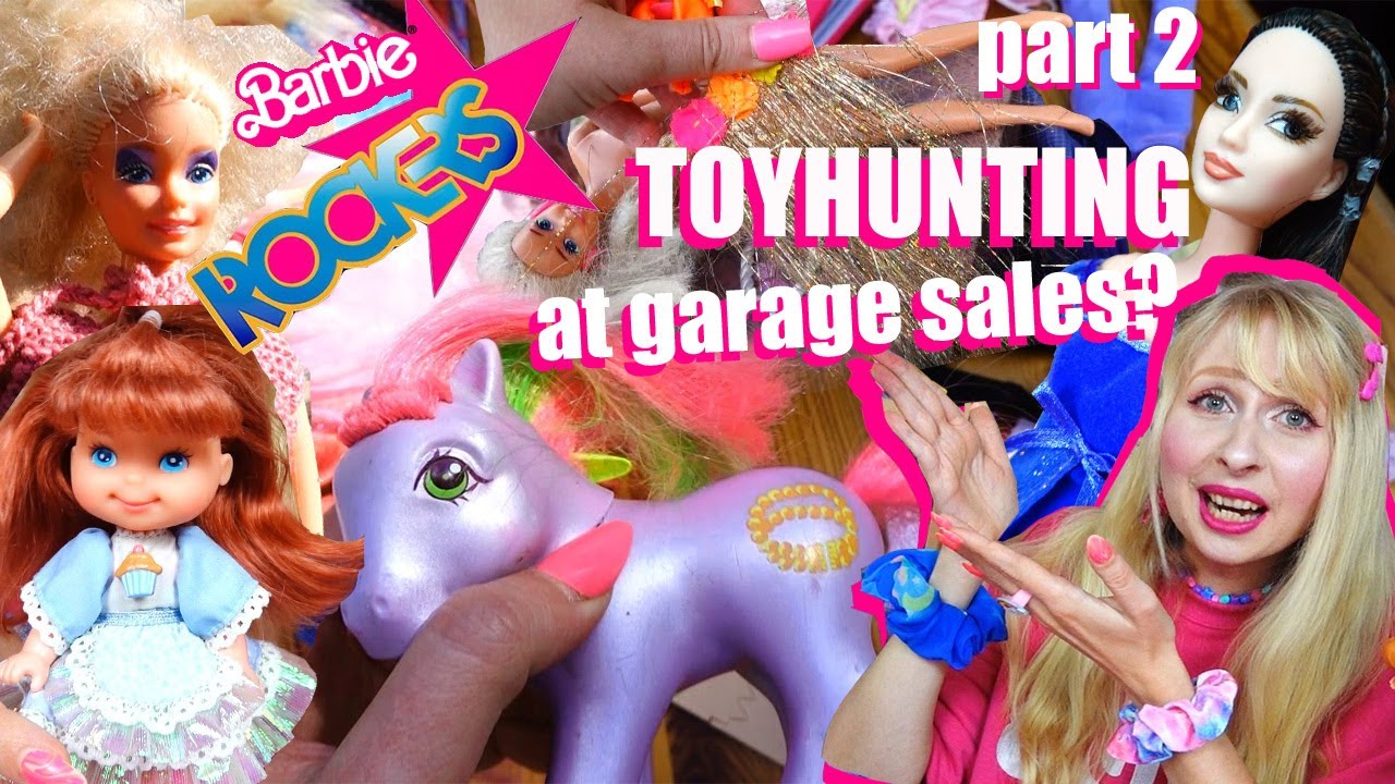 Part 2 vintage TOY & DOLL HUNTING - flea market garage sales - 80s Barbie, G1 My little Pony