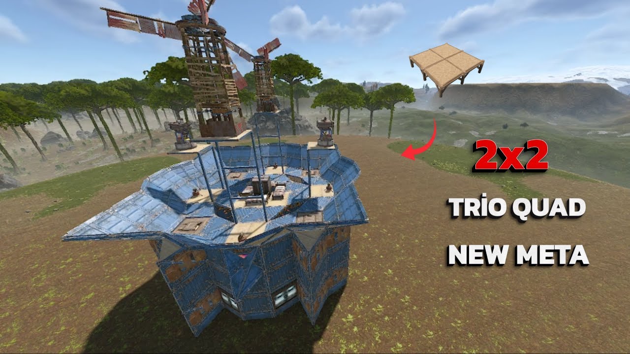 (NEW) The Blue 2x2 New Meta Rust 2025 Base Design
