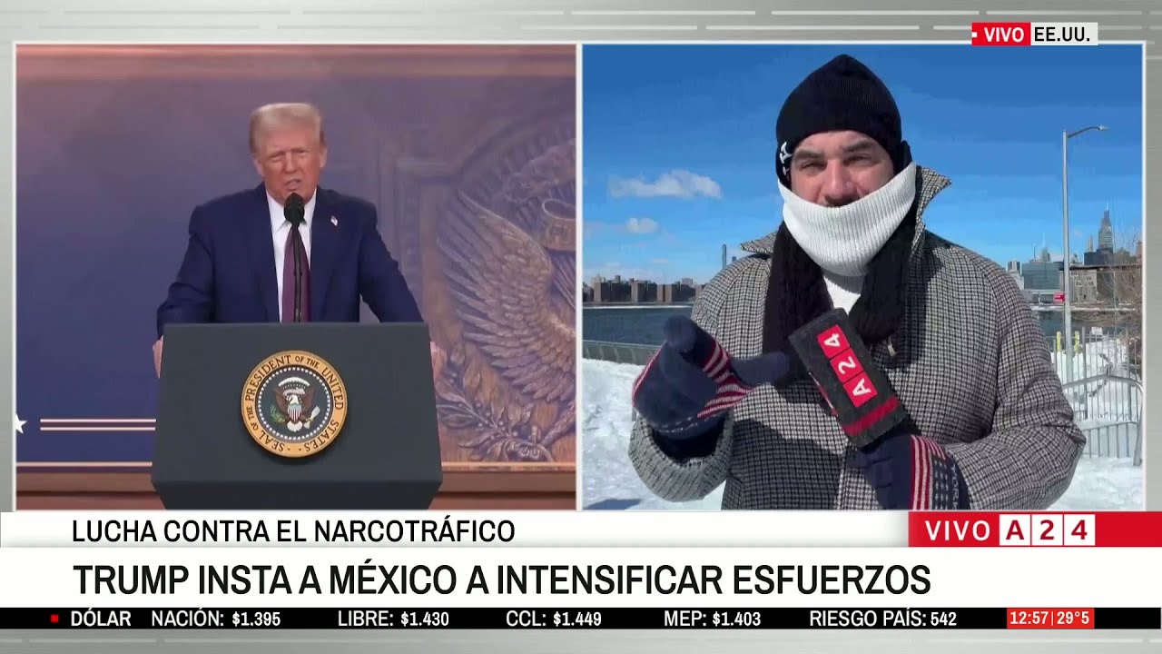 📢 A24 EN VIVO DESDE NUEVA YORK | Trump insta a México a intensificar esfuerzos