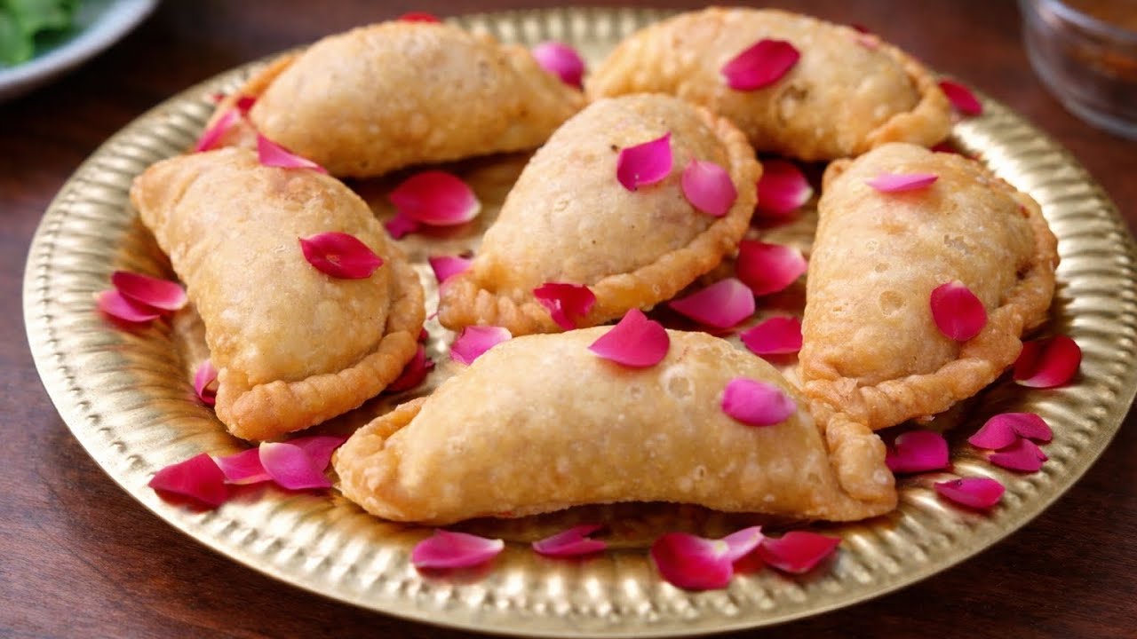 Holi Special Gujiya | Crispy Mawa Gujiya Recipe🧡