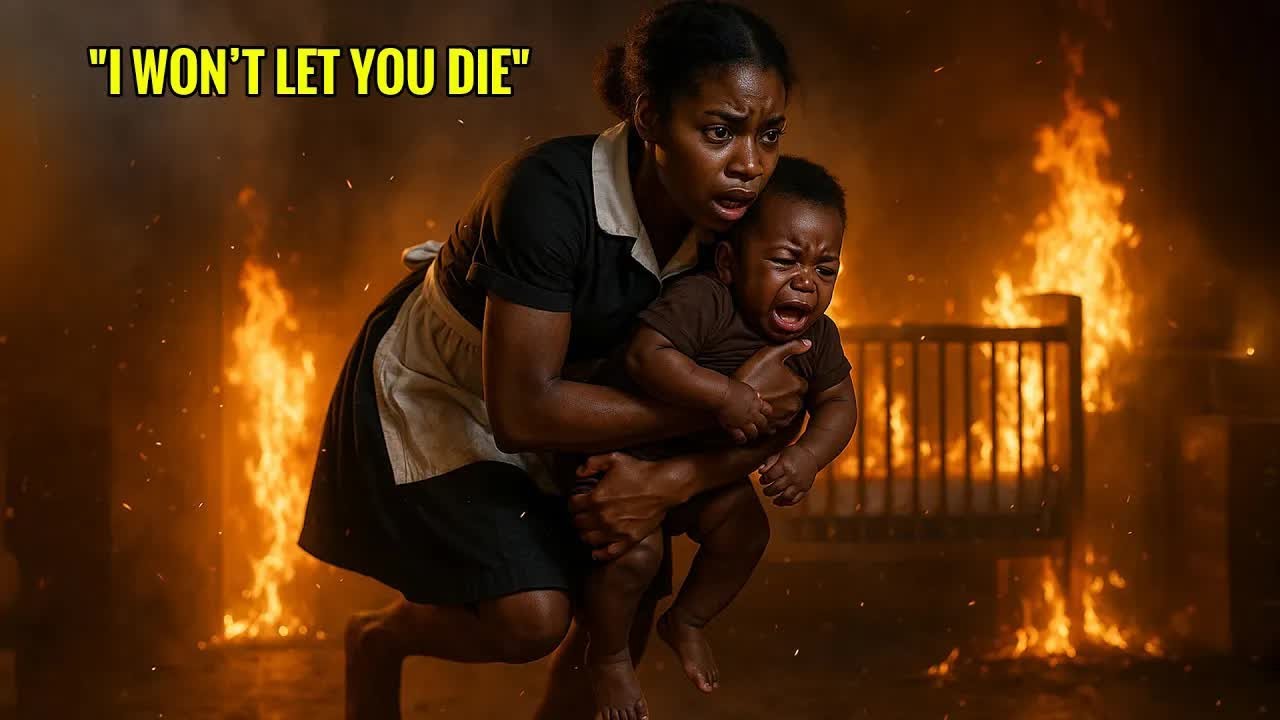 Poor Maid Saves Her Boss’s Baby From Fire — Later He Discovers Who She Really Is.