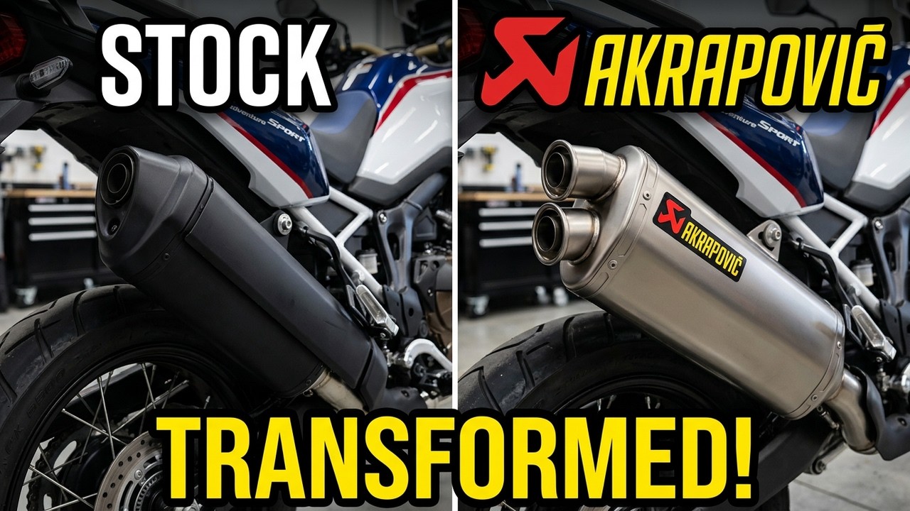 Обновление Akrapovic: трансформация приключенческого спорта Africa Twin 2024 Опыт и распаковка.